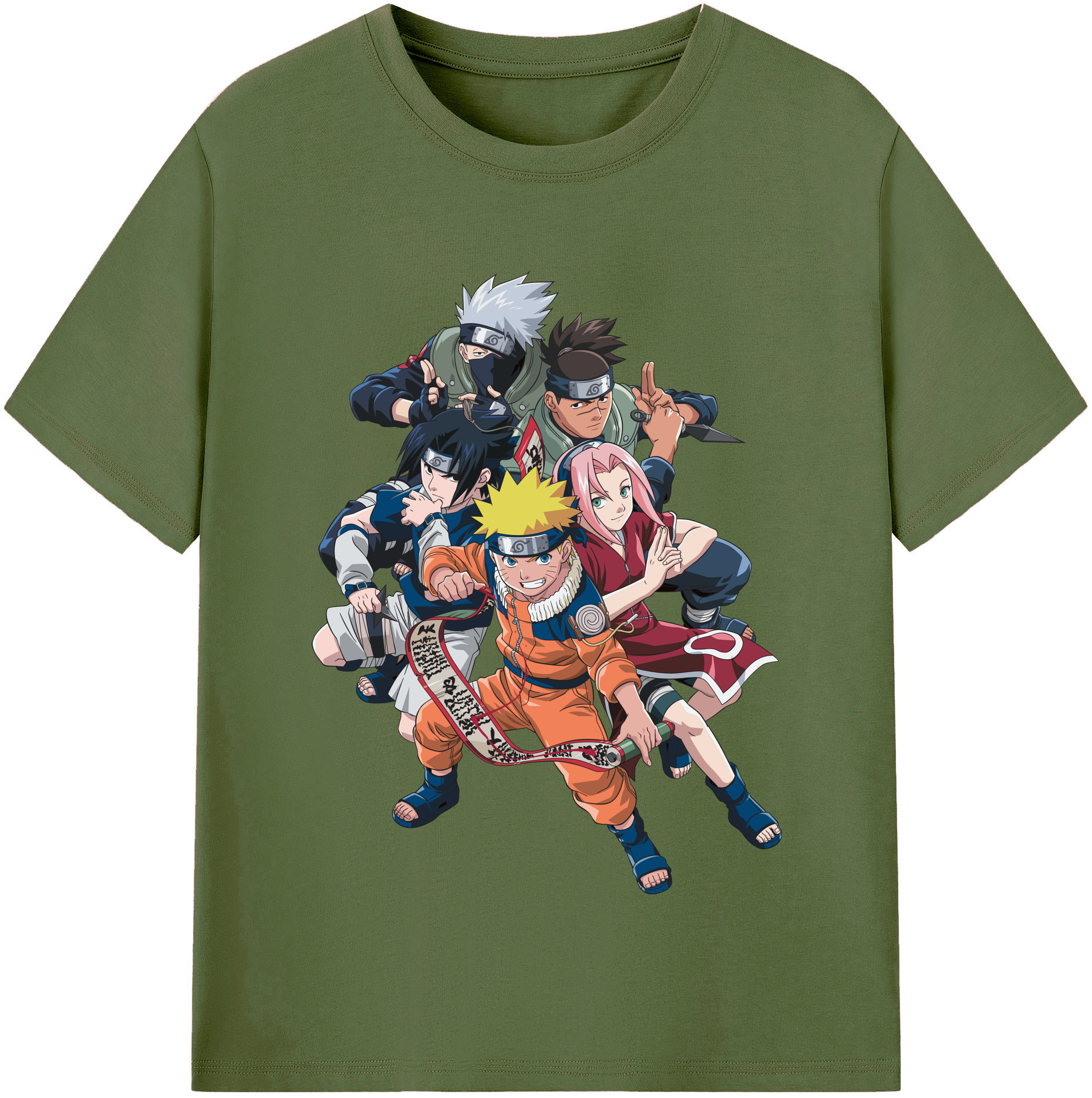 （画像用） NARUTO -ナルト- うずまき ナルト Uzumaki Naruto 綿100％半袖Tシャツ（フロントプリント）